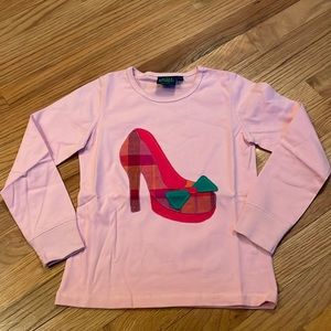 New Mini Boden shirt-pink-size 7-8-Adorable